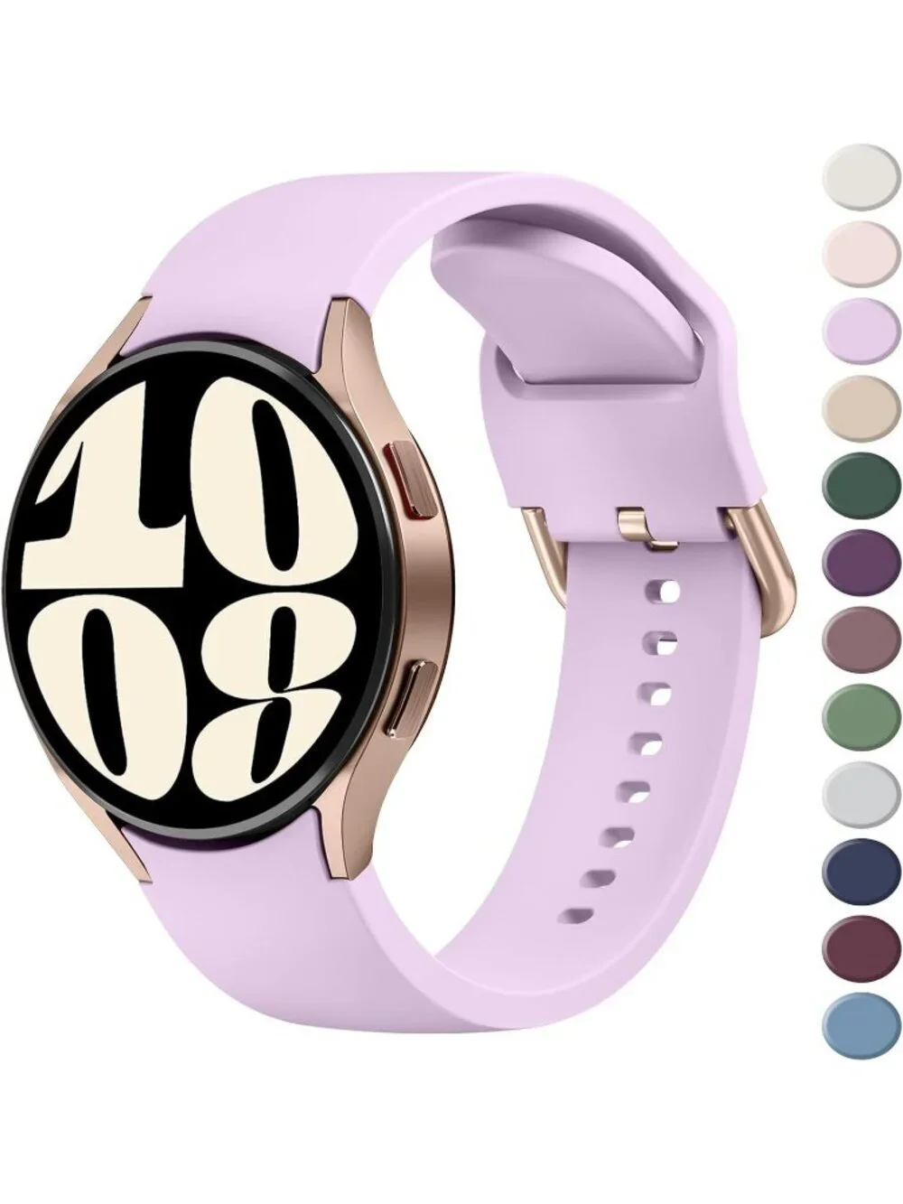 Unisex Lavender Analog Silicone Replacement Strap Samsung Galaxy Classic Watch